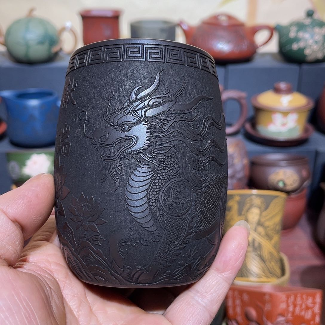 原矿紫砂手工主人杯