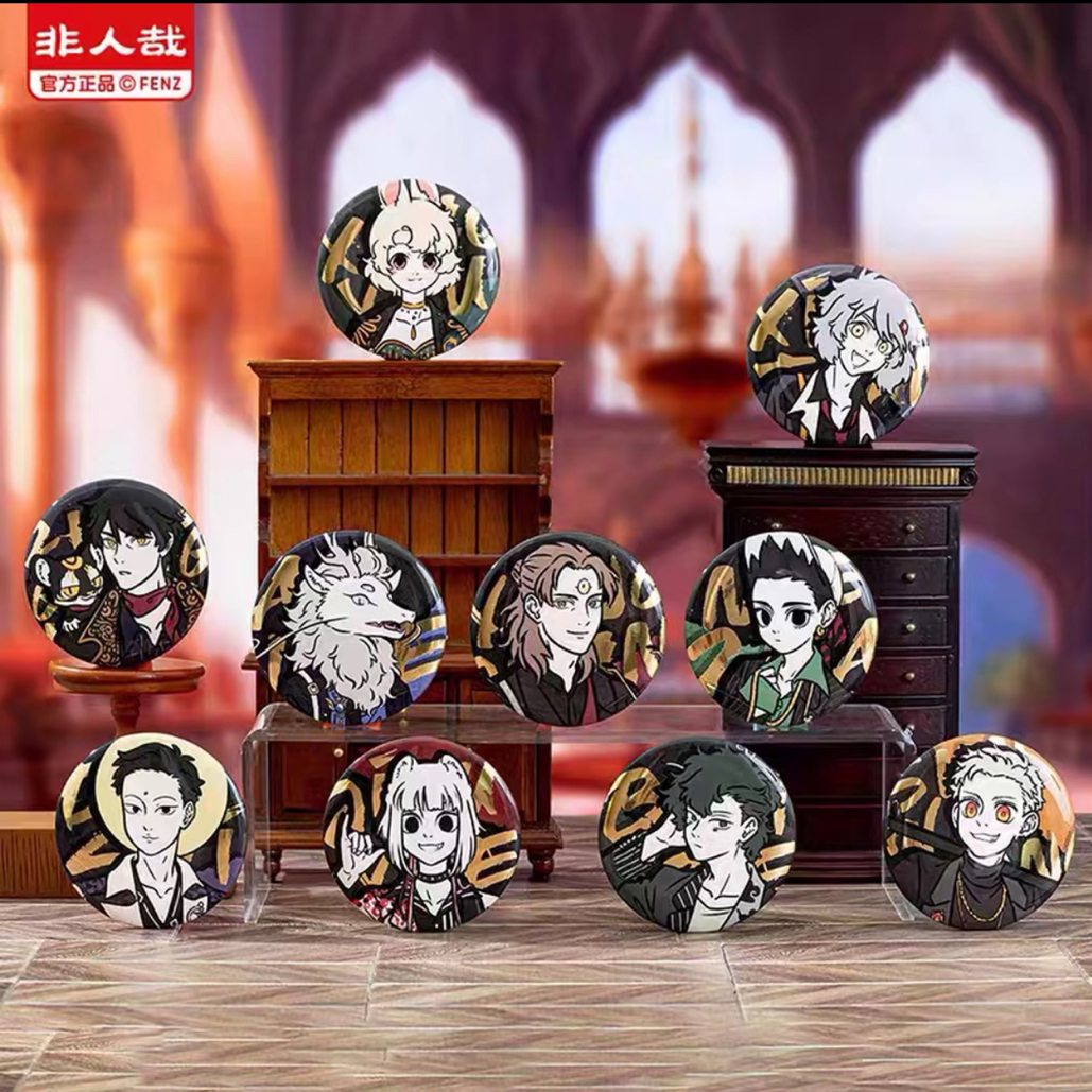 【非人哉】黑金系列马口铁徽章动漫徽章吧唧