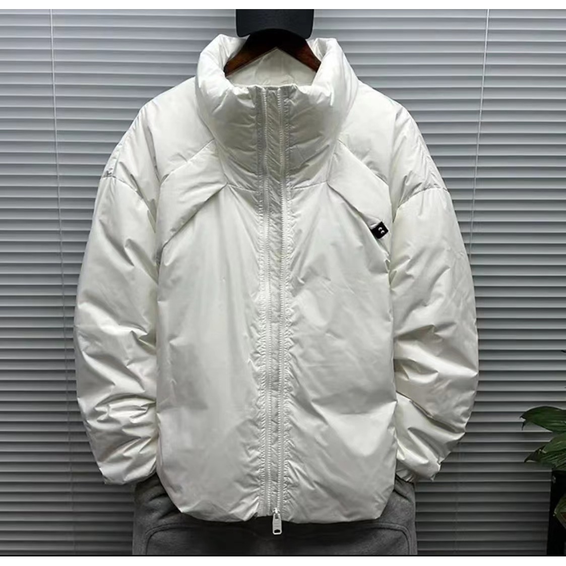 白色【杭州NYN系列】冬季高定.面包服.小众设计情侣外套Z-203