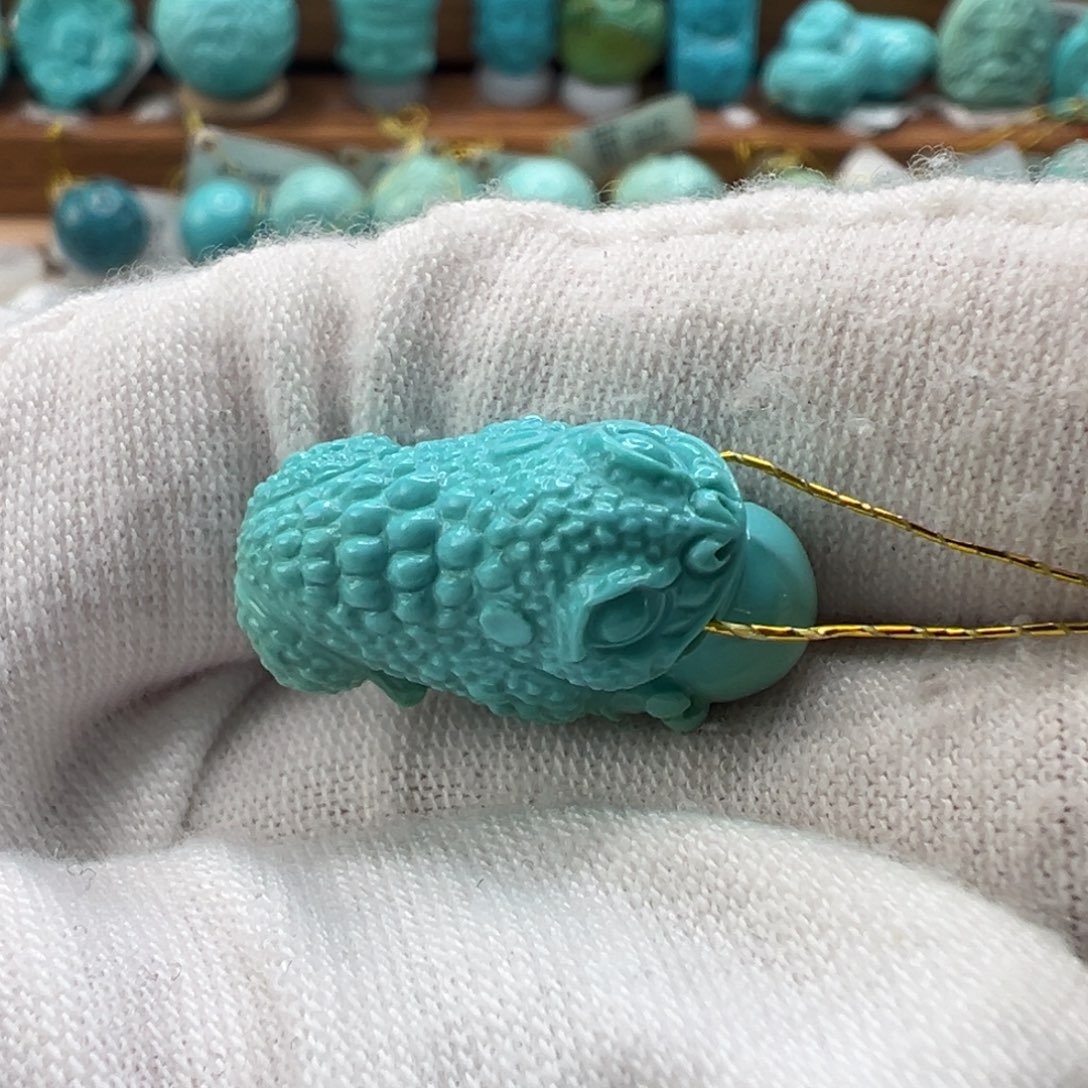 绿松石金蟾未镶嵌