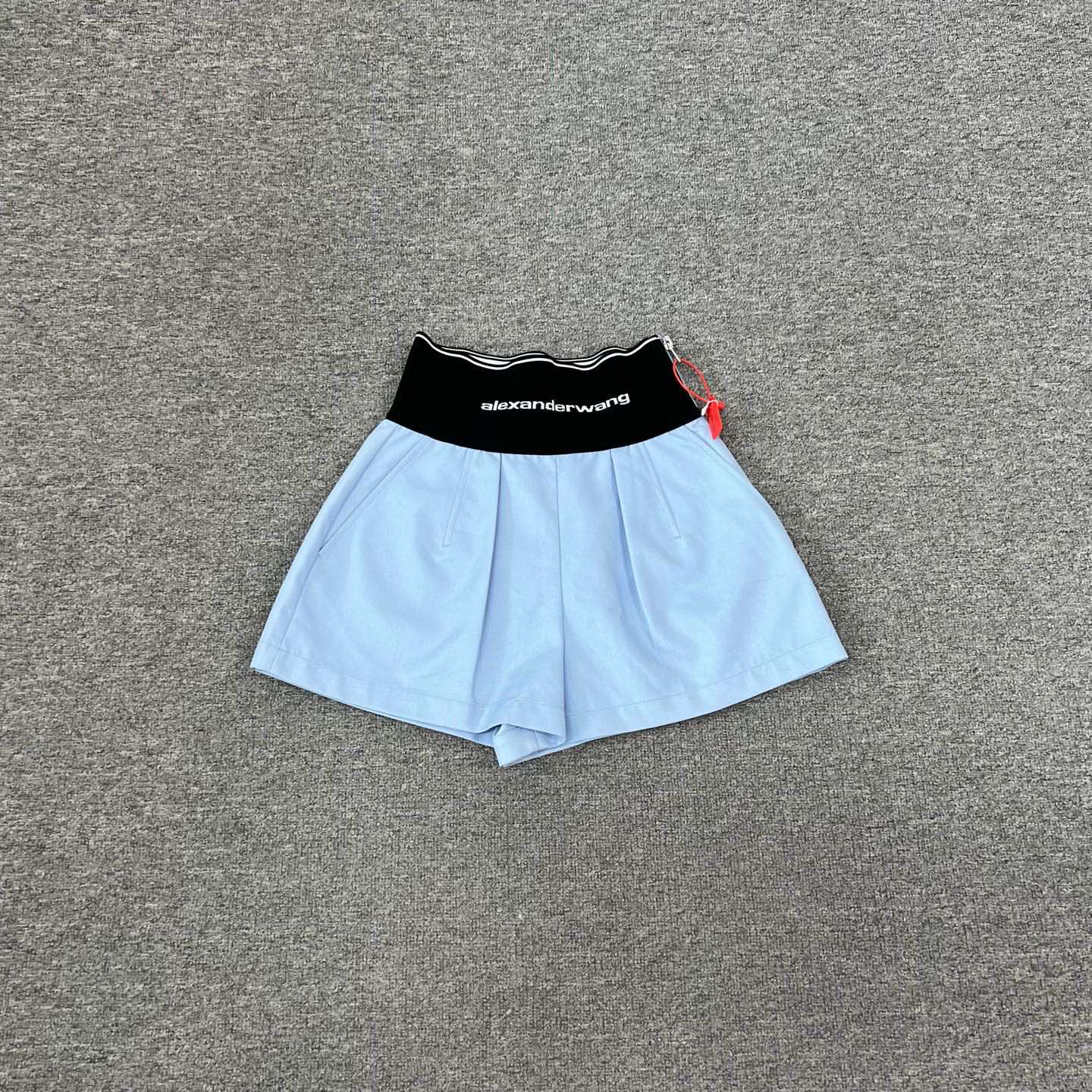 99新 Alexander McQueen/亚历山大·麦昆 大王 蓝色 高腰 短裤 2码