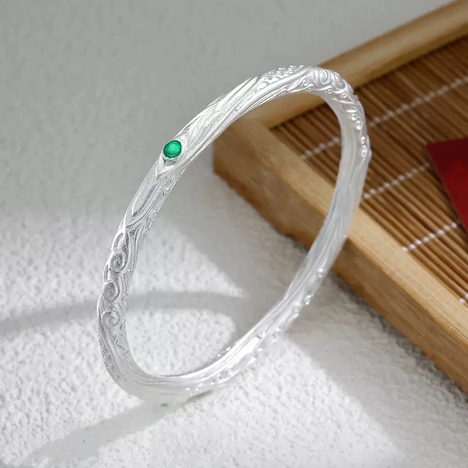  SZ007银色乾坤圈手镯