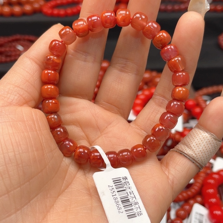 南红玛瑙手链未镶嵌五****早