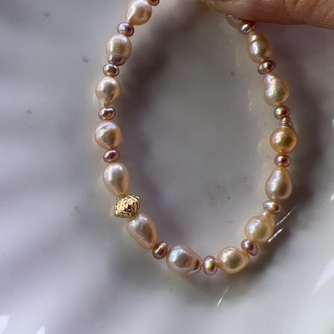 淡水珍珠手绳合金498