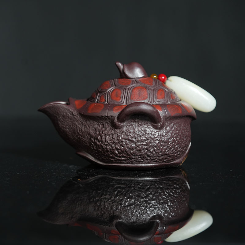 （大）富甲天下手抓壶 宜兴原矿全手工紫砂全手工手抓壶