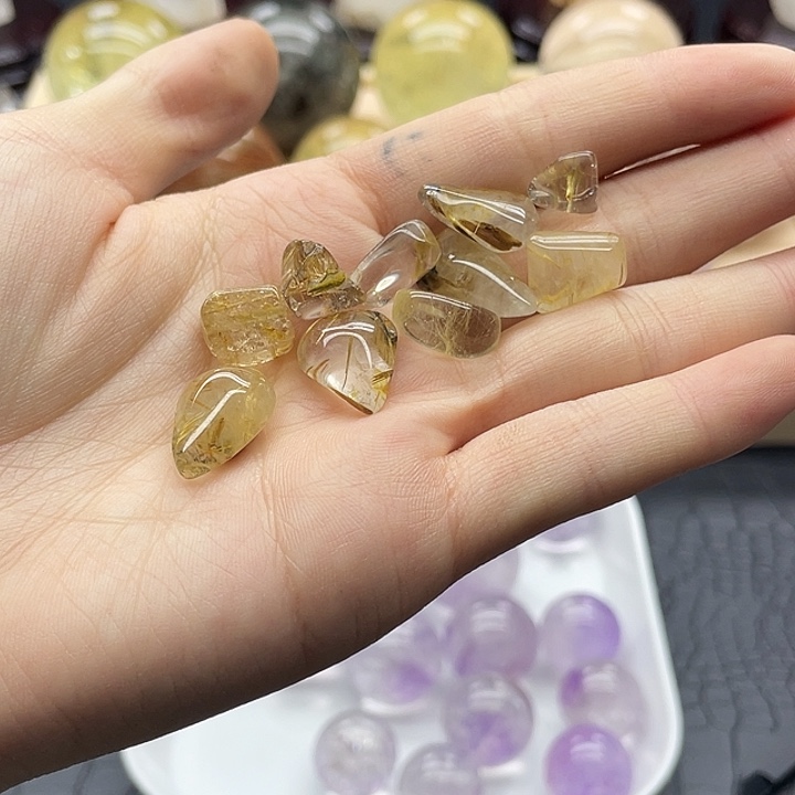 珠宝半成品紫晶未镶嵌15水晶石