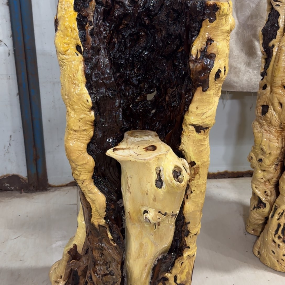 翔***龙纹鸡心枣木手工艺品 