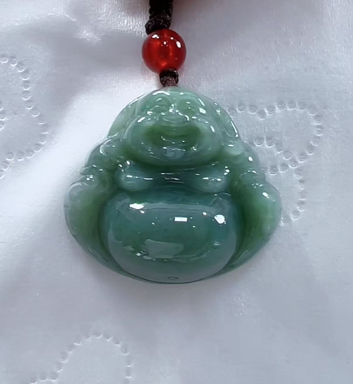 天然翡翠A货佛公（多样性发货只发一个）高25+宽27-30厚10-13送绳