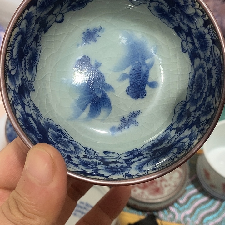 摆件陶景德镇陶瓷主人杯13444