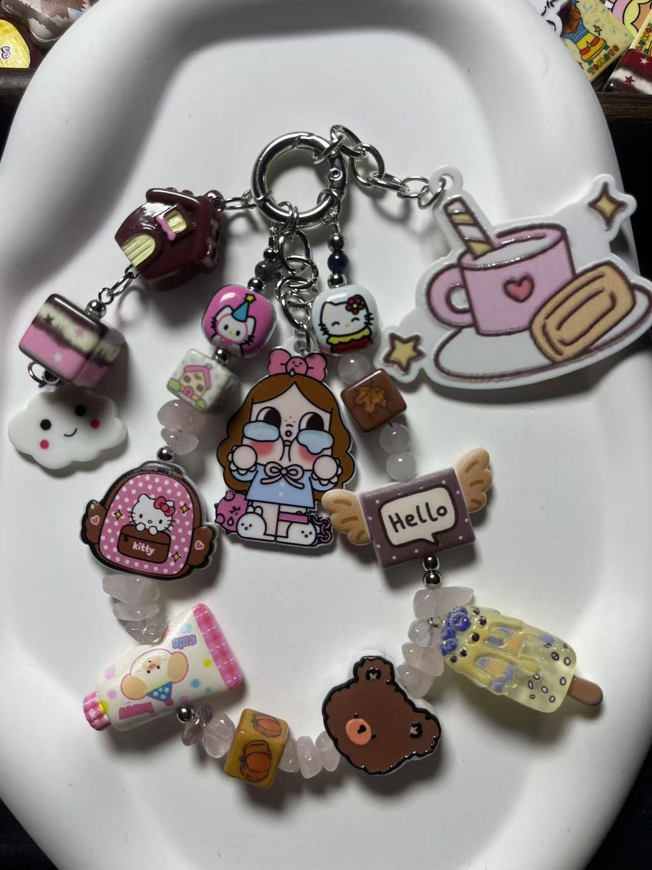 高颜值卡通玩偶公仔钥匙扣春日出游包包挂饰女生礼物