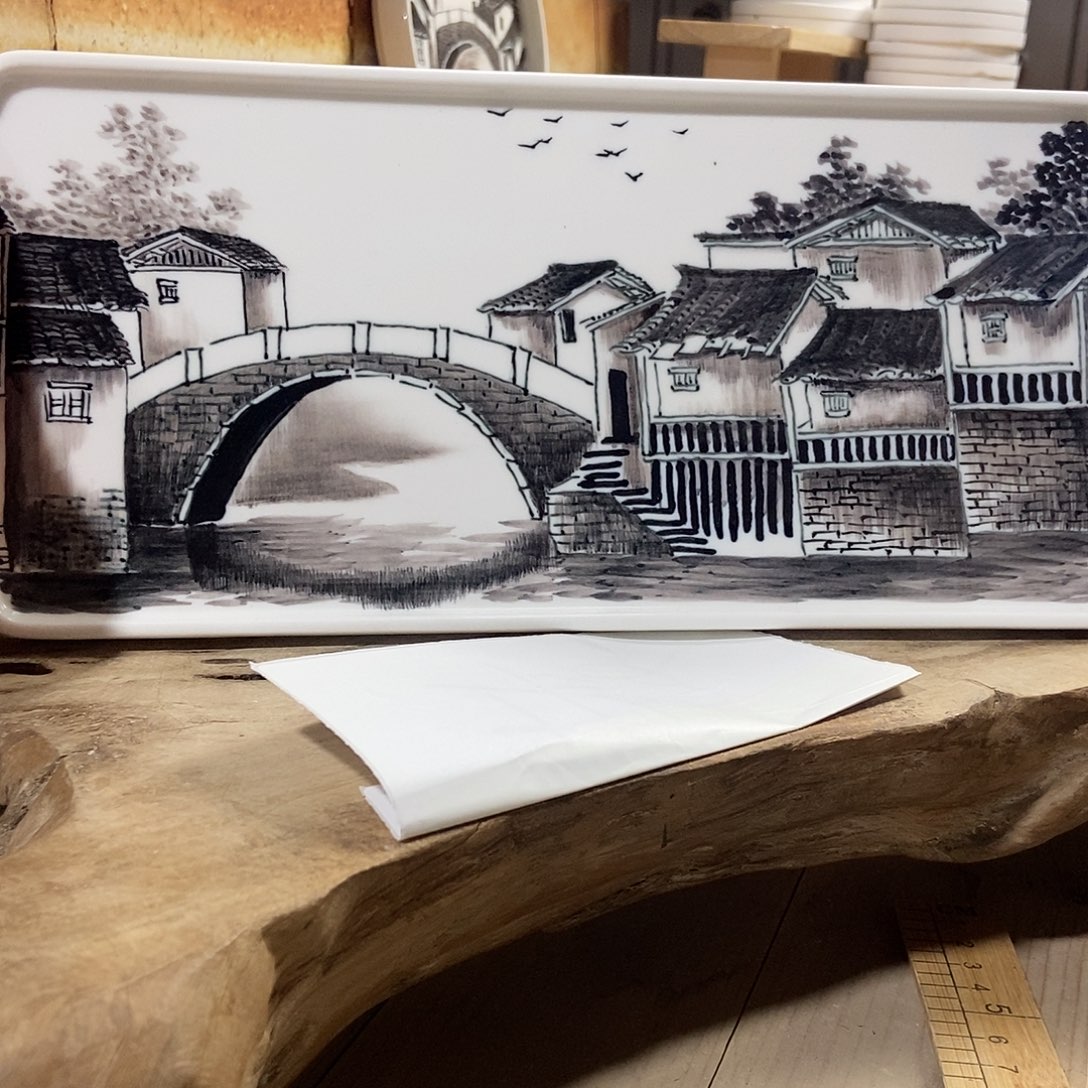 瑕疵 景德镇高温釉下彩餐具