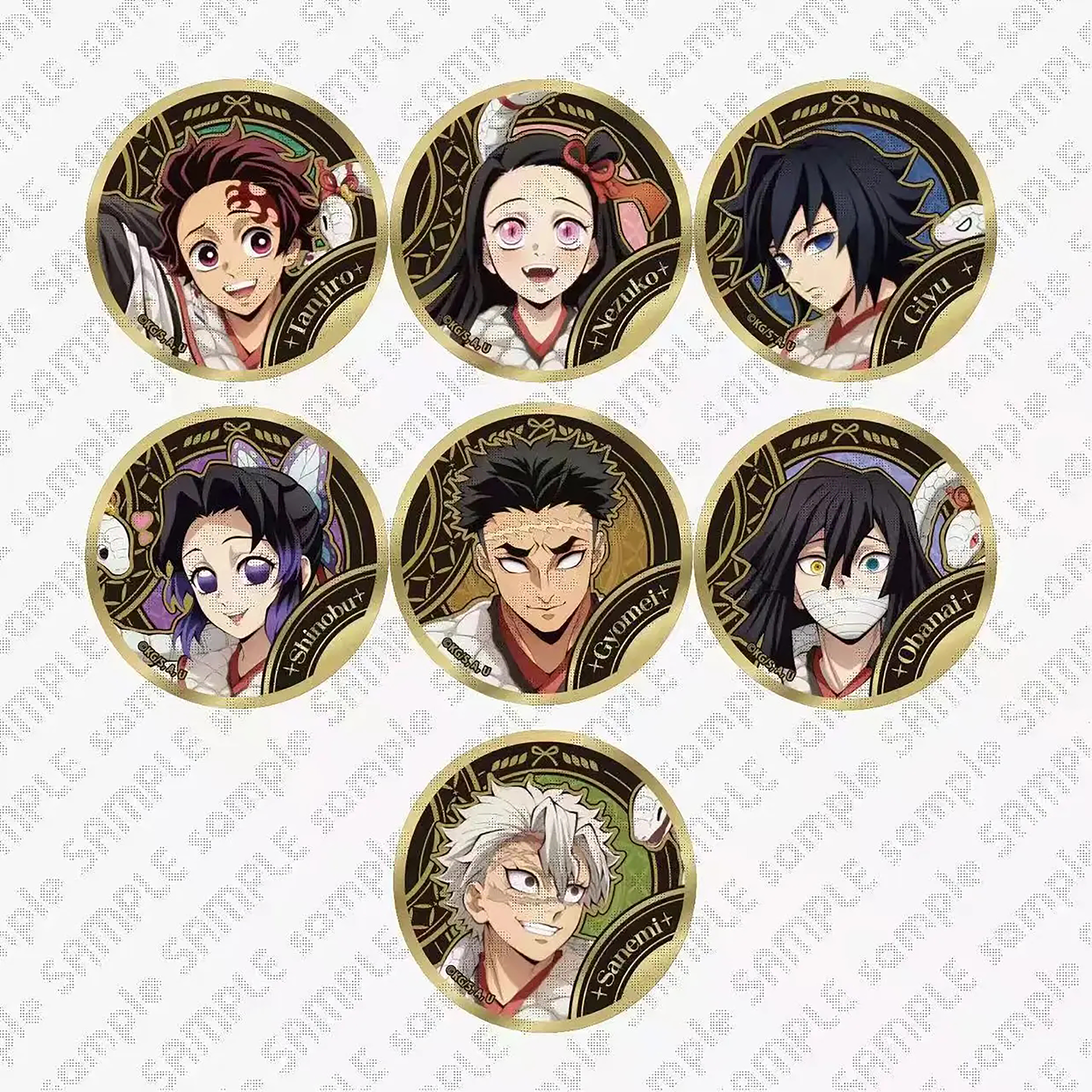 正版沪谷《鬼灭之刃》蛇年限定吧唧