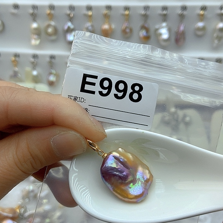 淡水珍珠颈饰银S925镶嵌