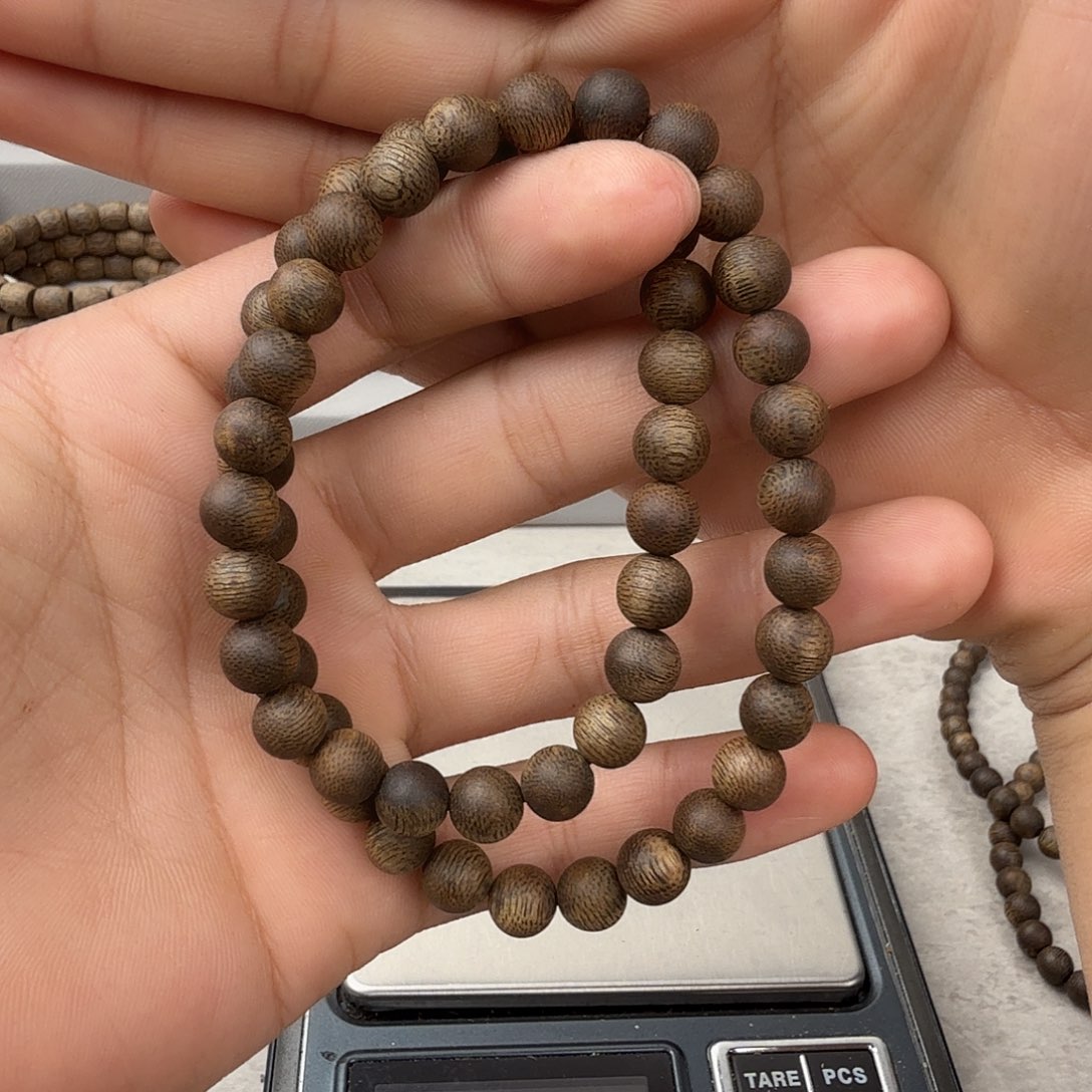 手串沉香软*，棋楠沉香张勺子沉浮卡8+保17.3+克