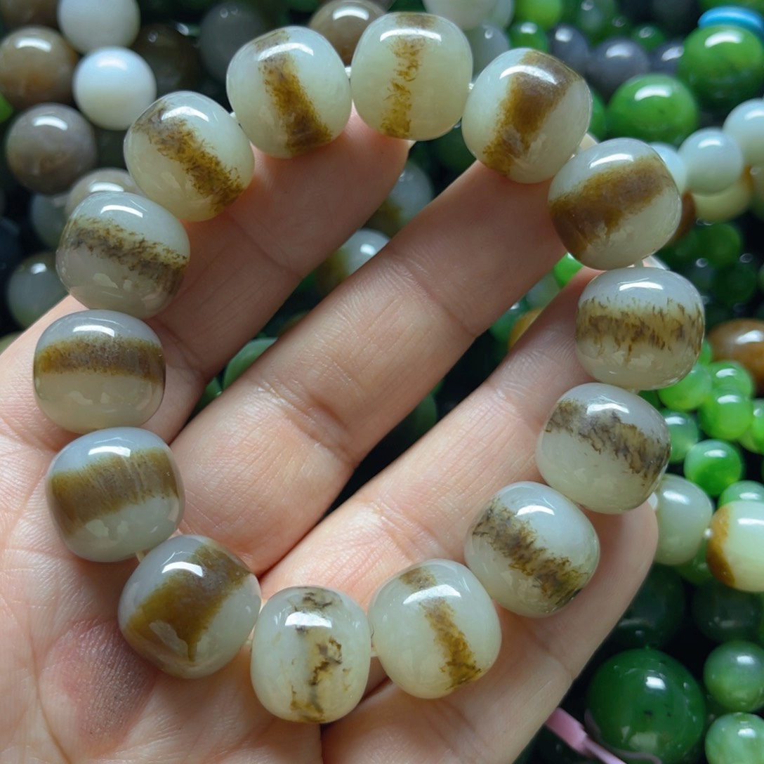 和田玉手链未镶嵌