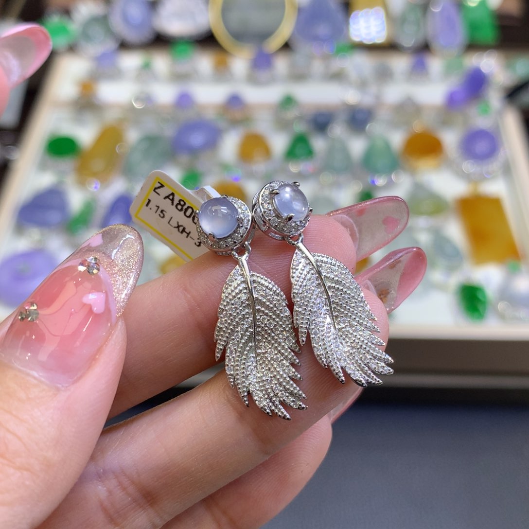 翡翠颈饰银S925镶嵌翡翠