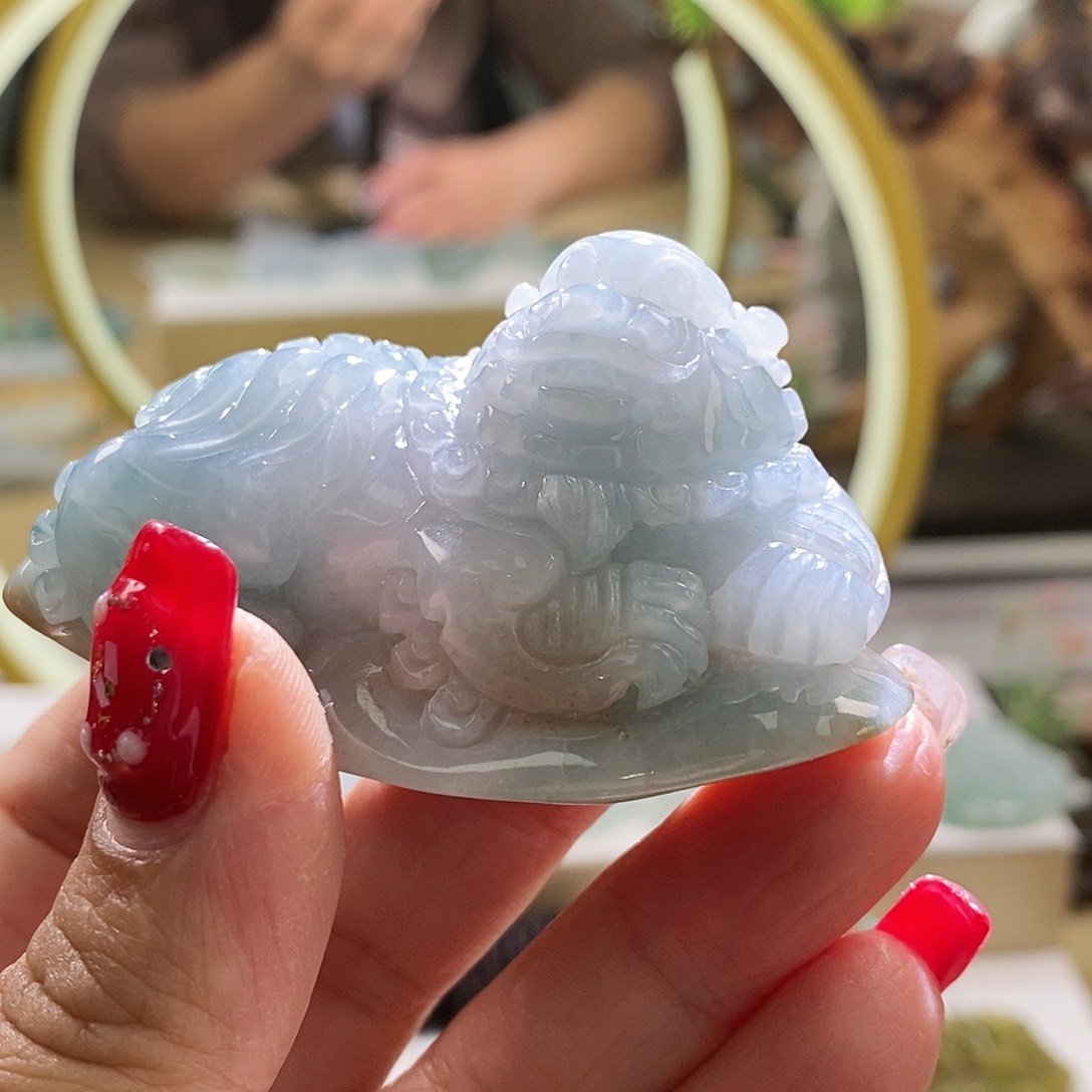 【闪购商品】翡翠颈饰未镶嵌狮子