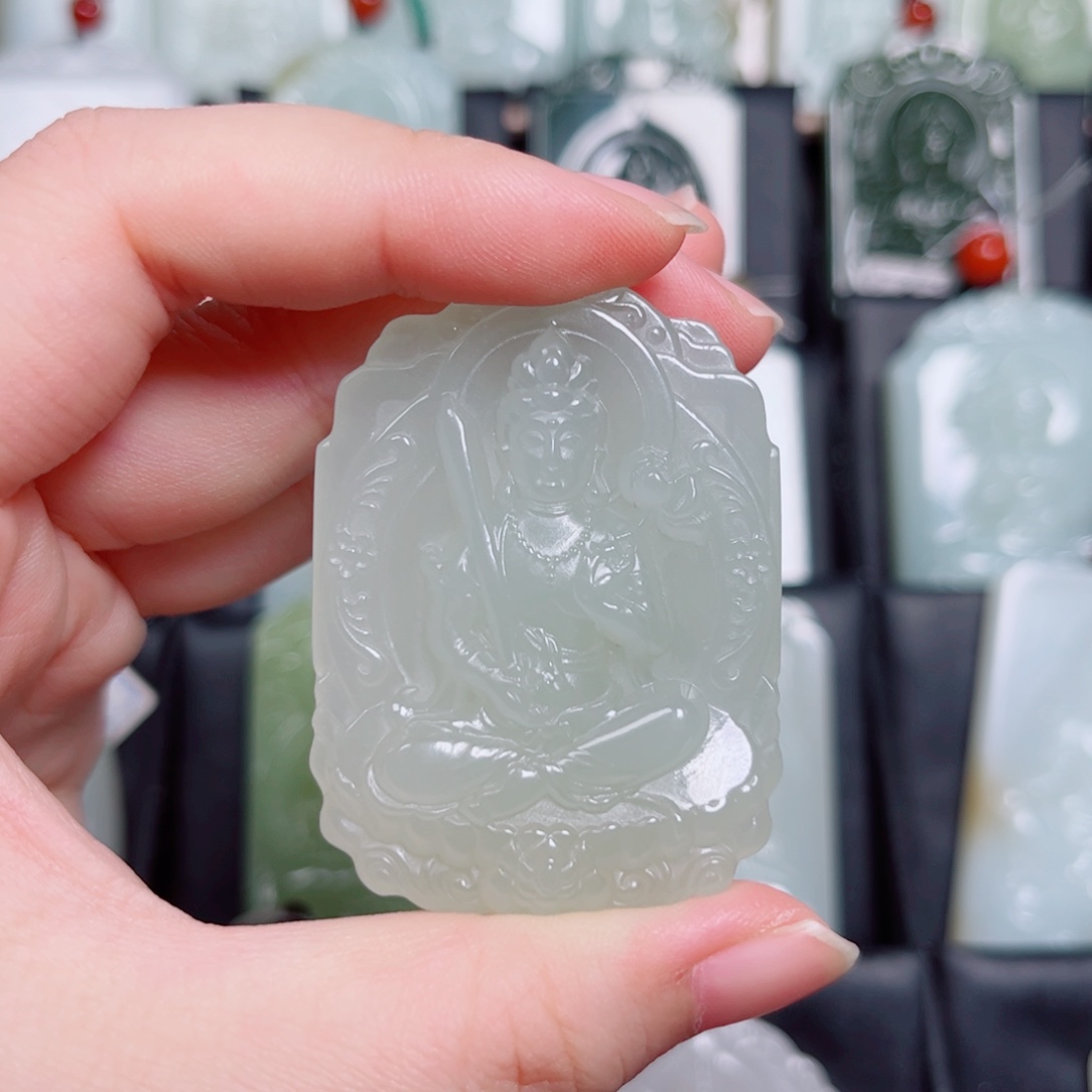 和田玉未镶嵌挂件