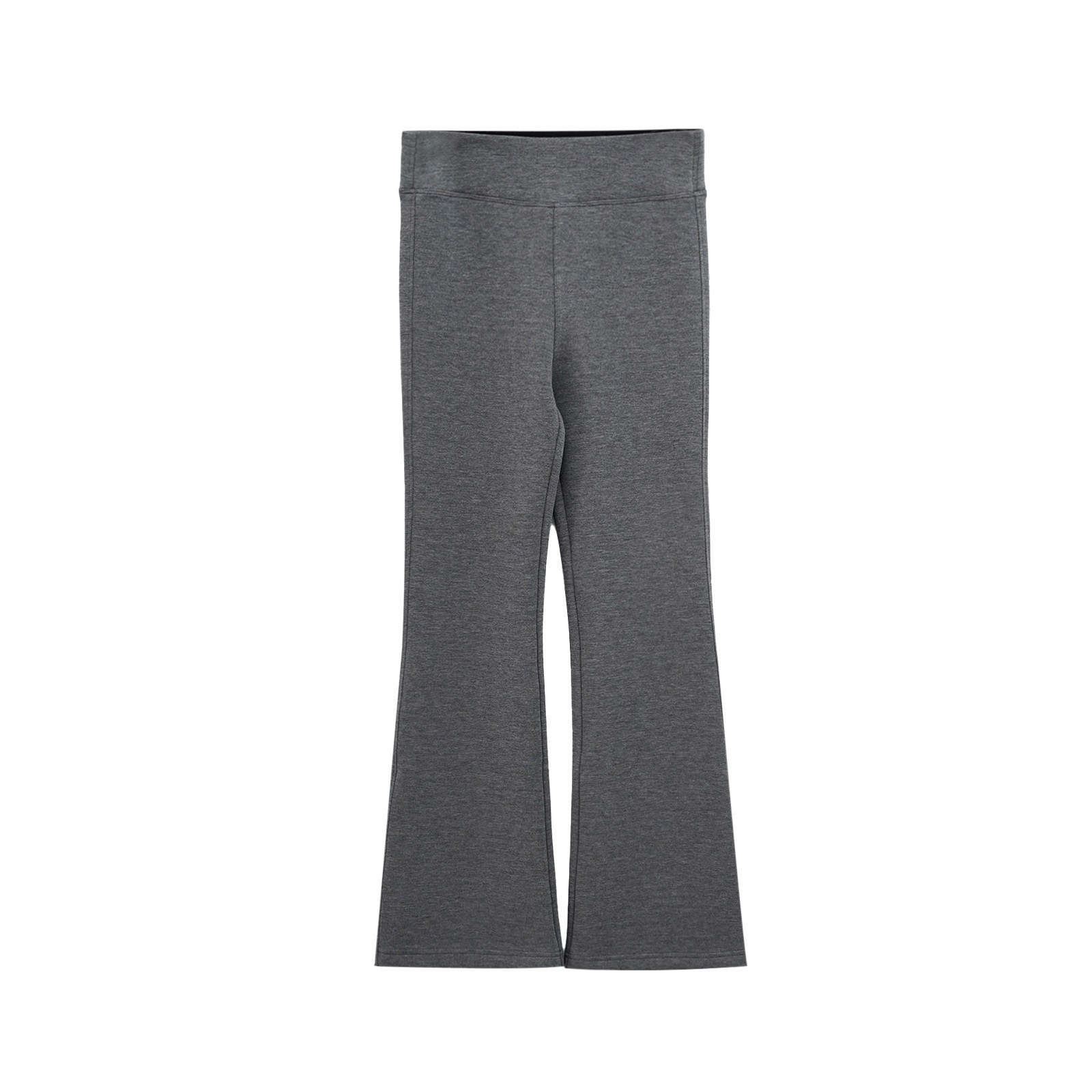 GGAHOLIDAY时尚百搭修身喇叭裤瑜伽微喇叭灰色弹力休闲裤-161106