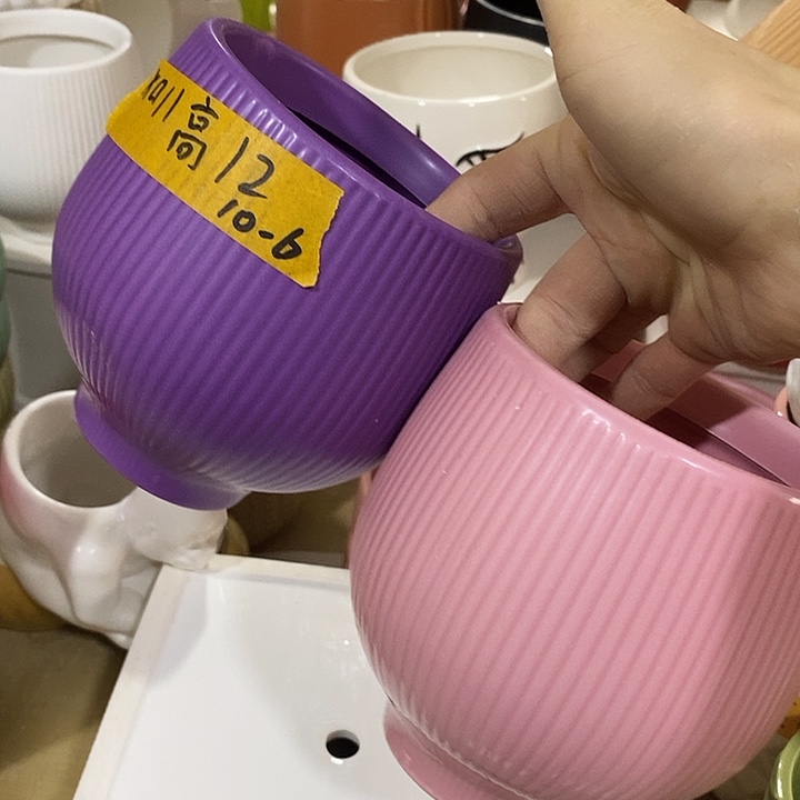 摆件陶陶盆有孔 瑕疵介意勿拍