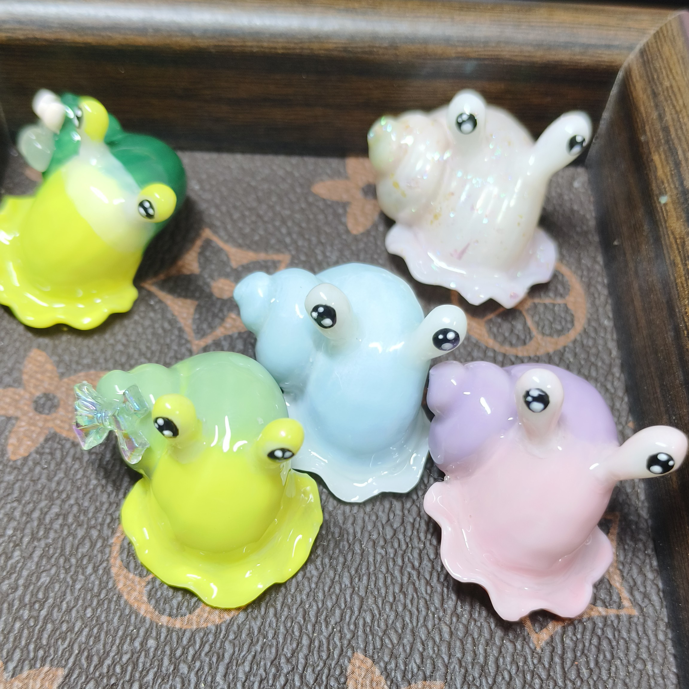 手工寄居蟹替换壳卡通圆口天然海螺壳圆口创意设计精致定做