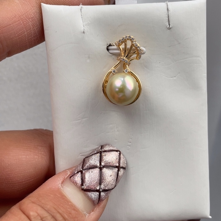 海水珍珠颈饰银S925镶嵌