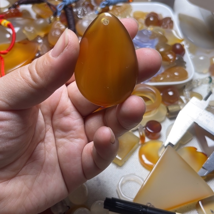 玛瑙/玉髓颈饰未镶嵌V*素0011