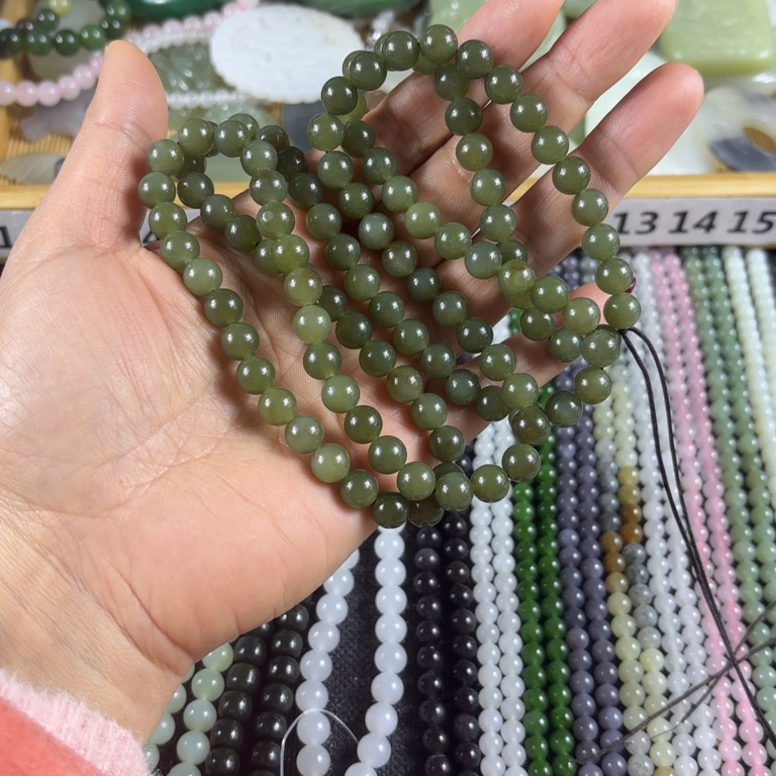 和田玉颈饰未镶嵌红*黄