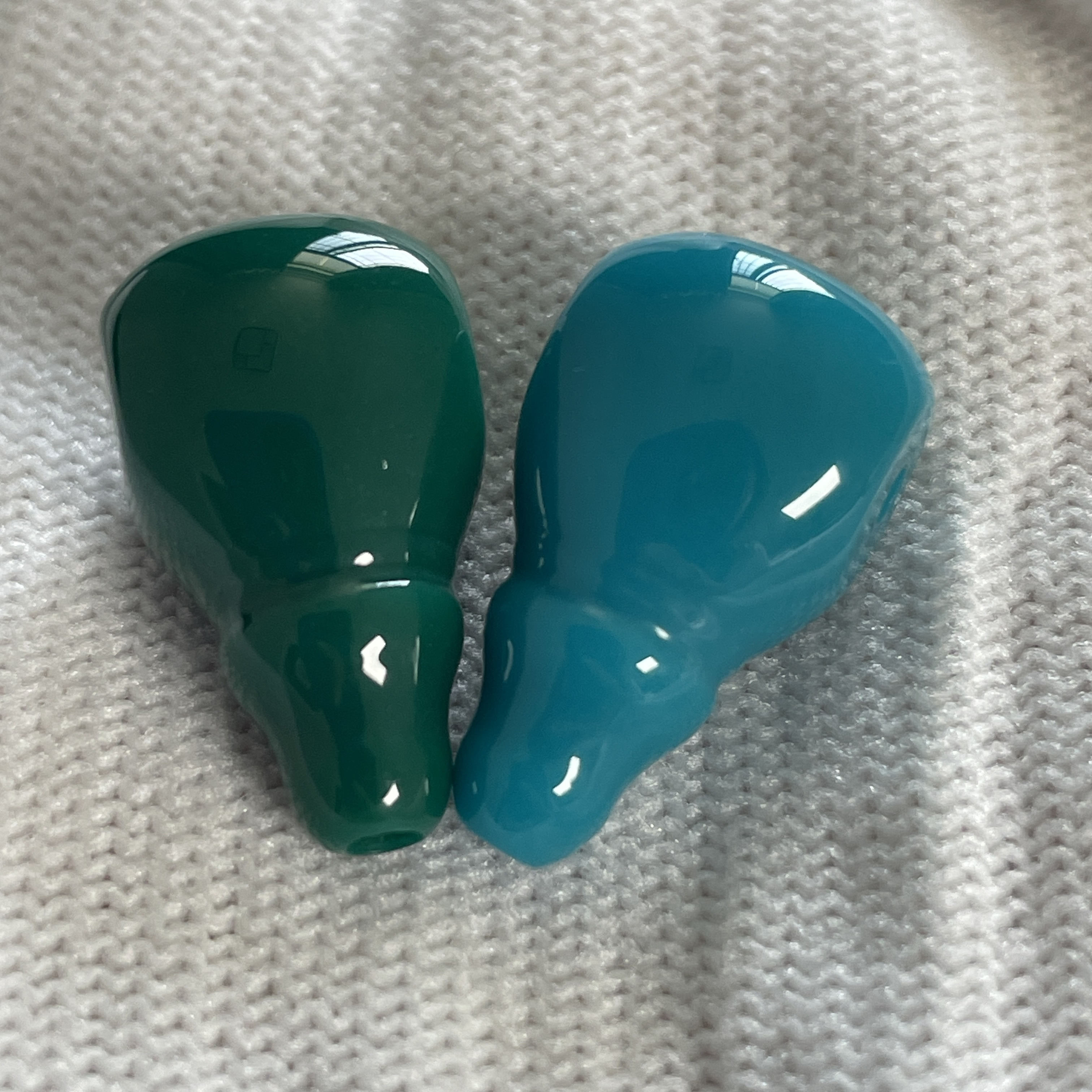【婷儿】油绿色暴力蓝奶嘴三通平替文玩配饰