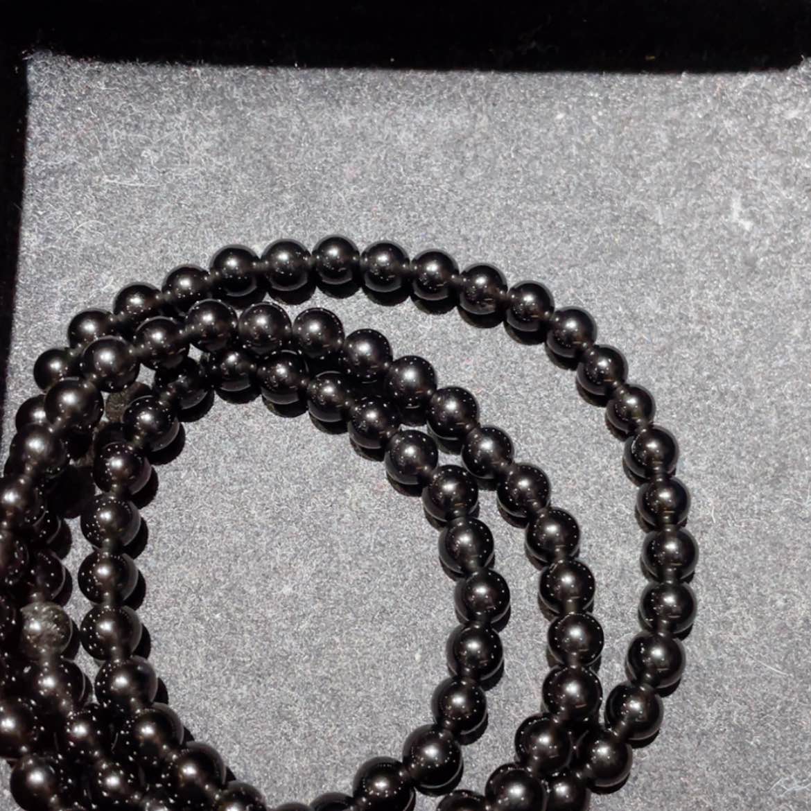 【闪购商品】黑曜岩手链未镶嵌?****?