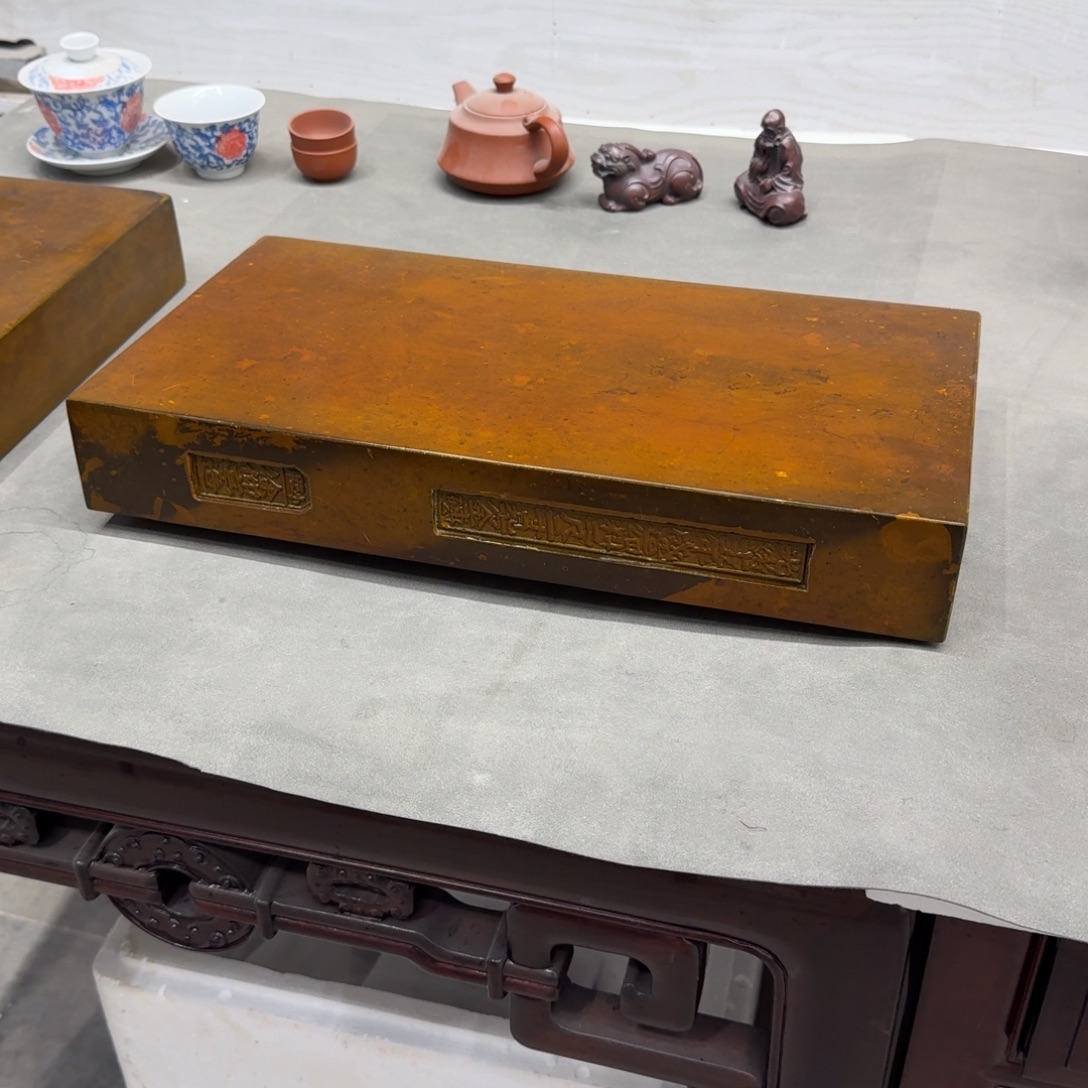 砖雕40-20-6 老料金砖 古铜色