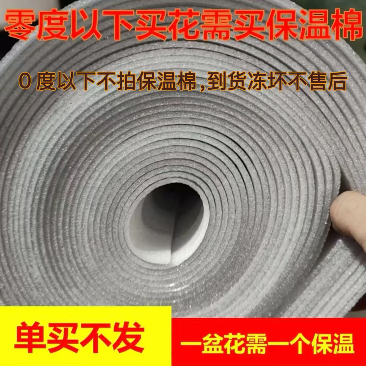 （保温棉）0度以下必拍 （和盆栽一起打包，不拍冻死无售后）