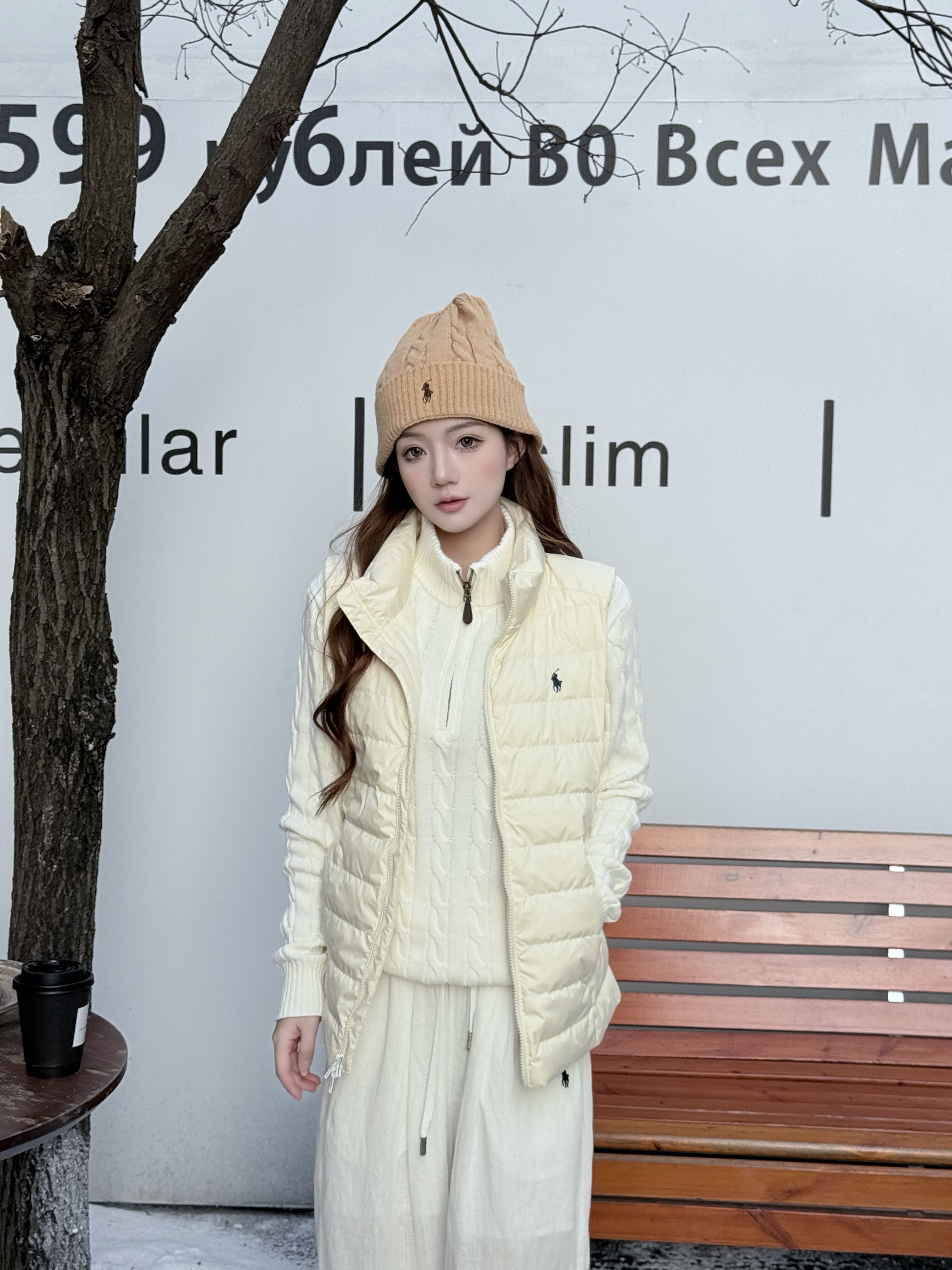 修身女款背心拉链立领刺绣保暖纯色马夹羽绒轻便女秋冬