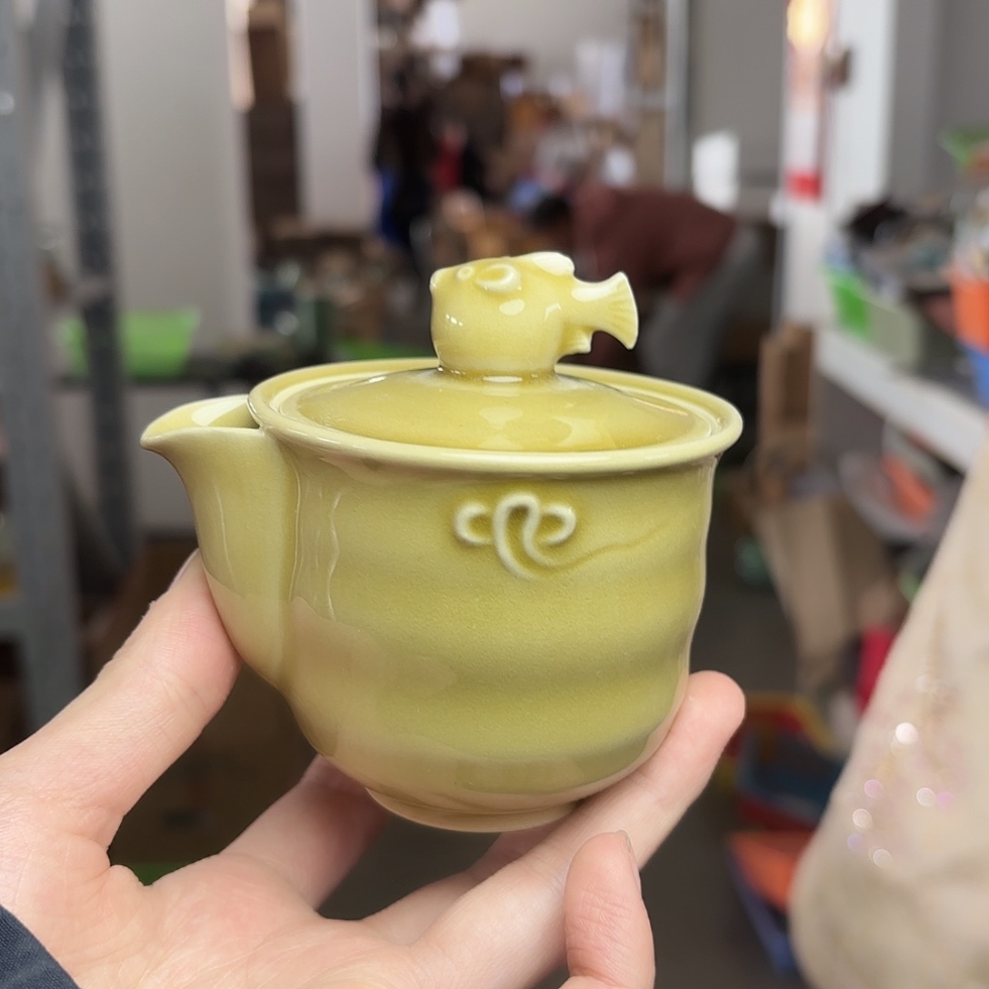 龙泉云间青瓷小米茶器