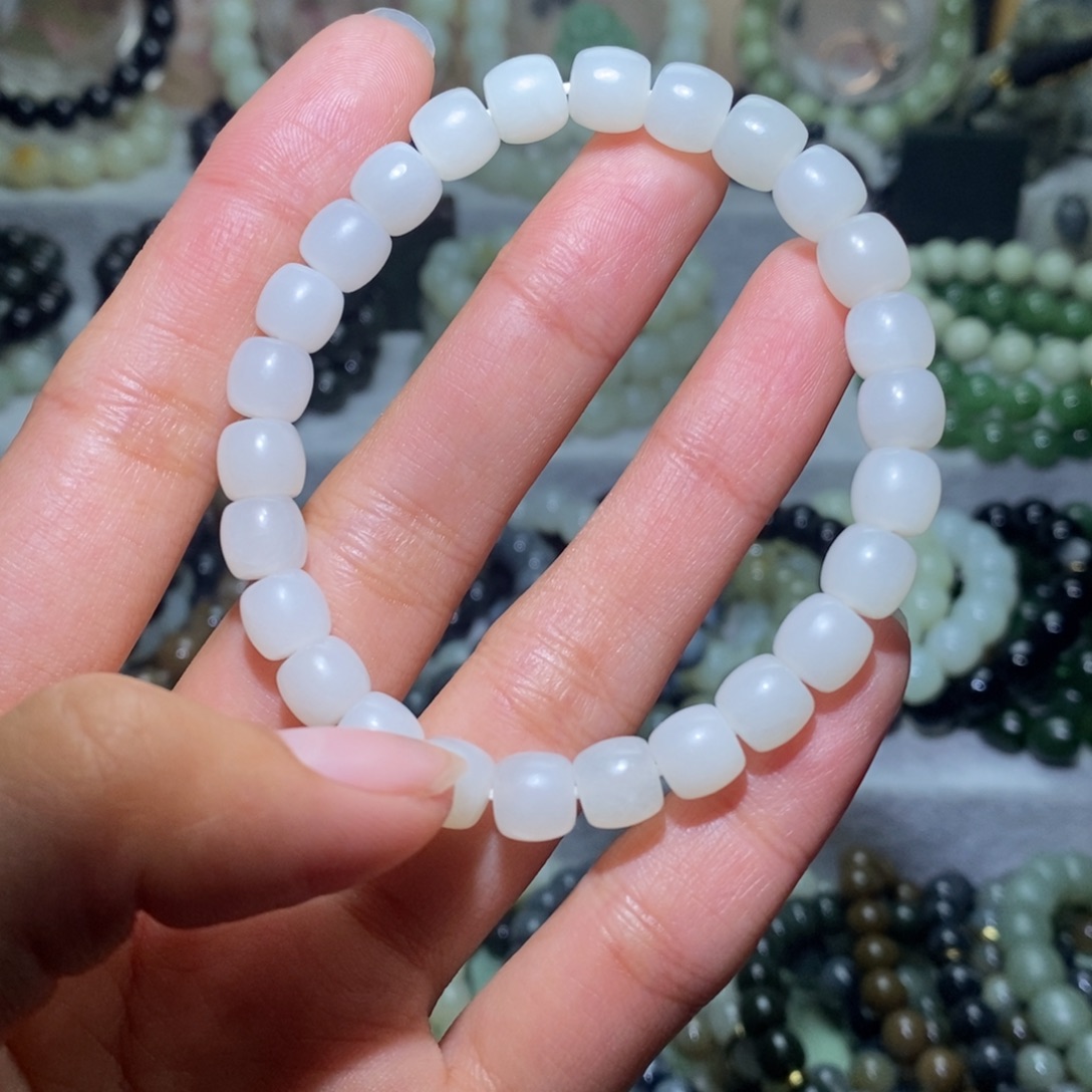 和田玉未镶嵌手链