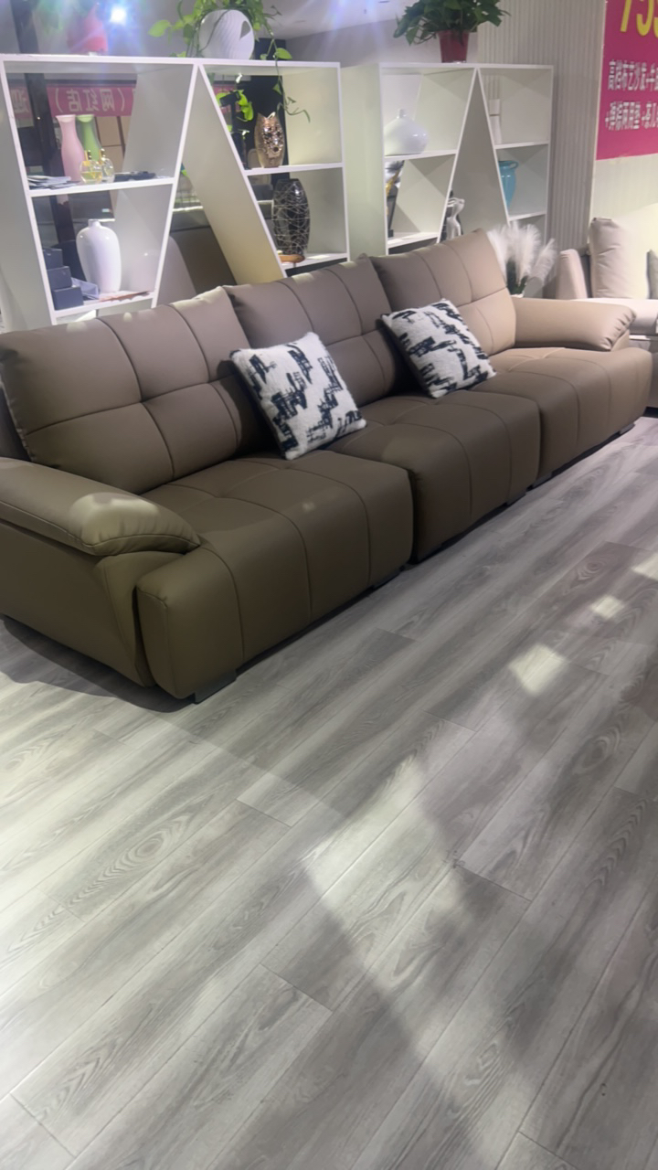 生态皮沙发轻奢客厅简约双人三人位意式北欧