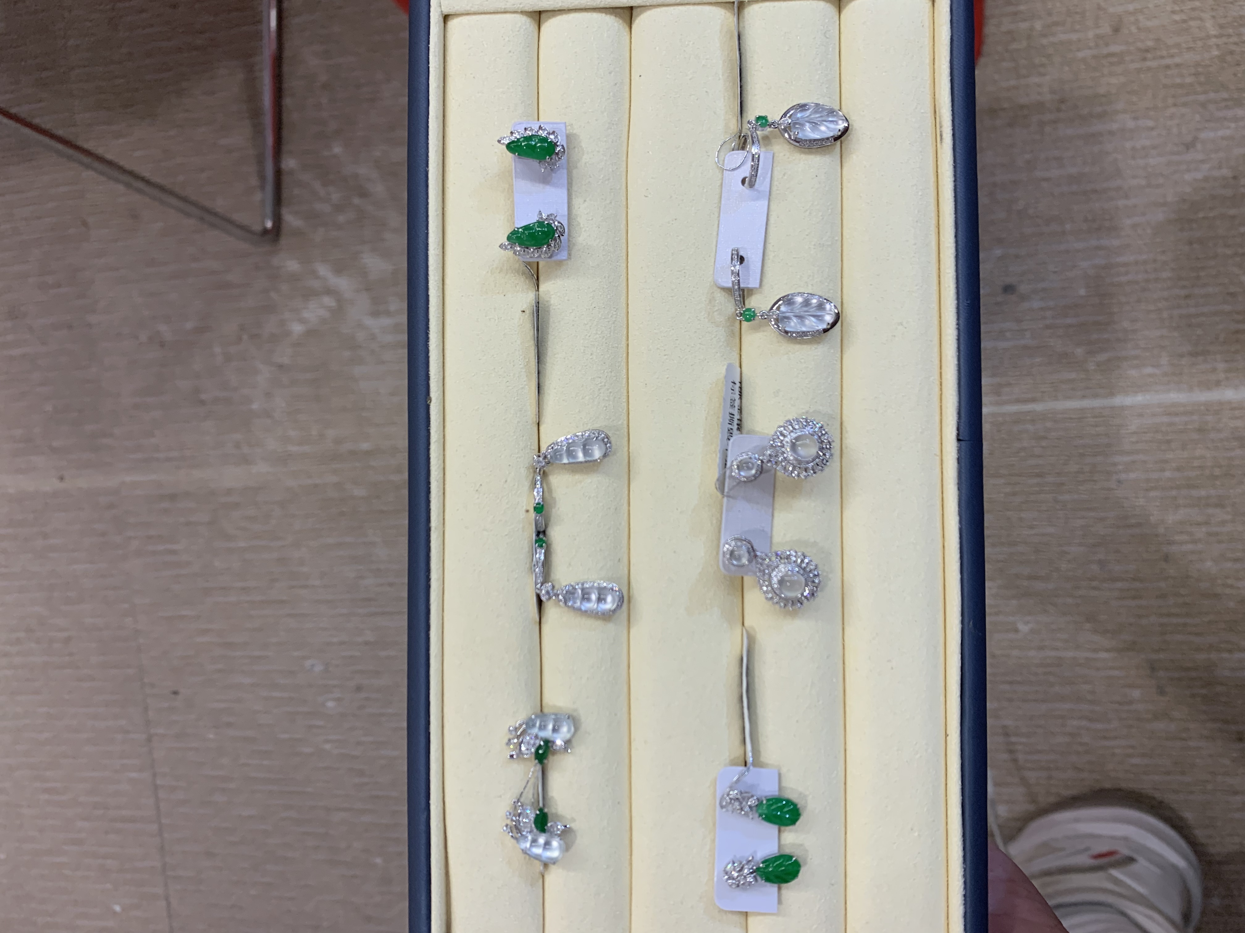 【彩虹盘】翡翠耳饰-18K金镶嵌-多样性发其一JY10|CXQ21