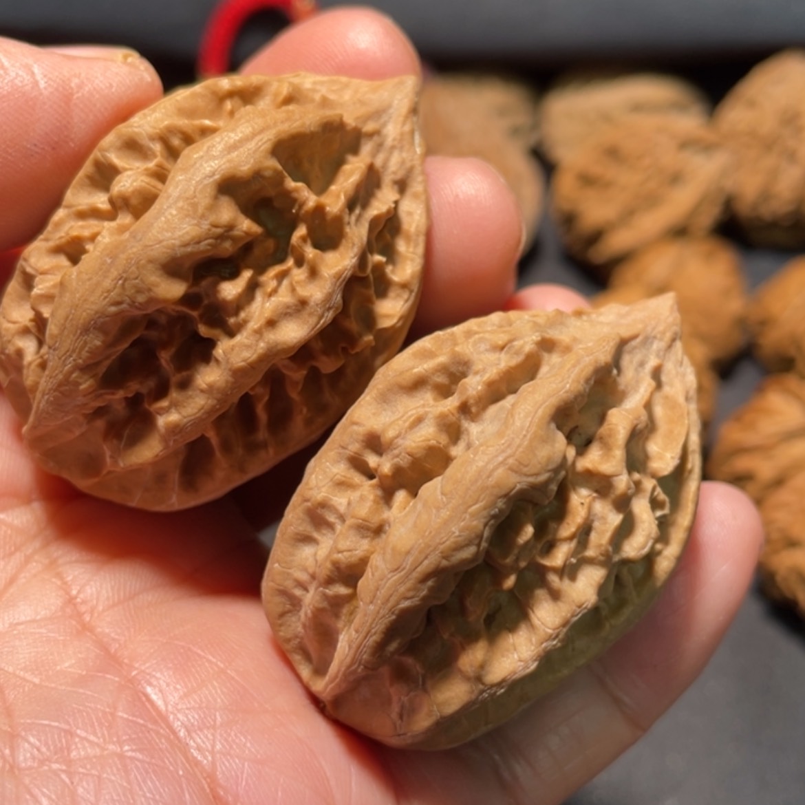 【闪购商品】文玩核桃把件东北楸子33