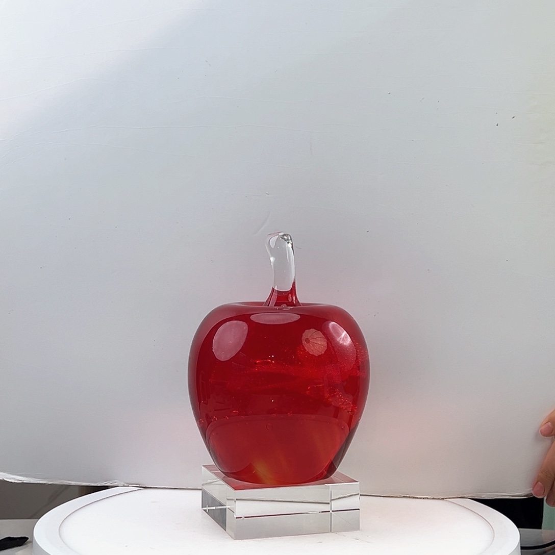 茶盏琉璃水晶苹果