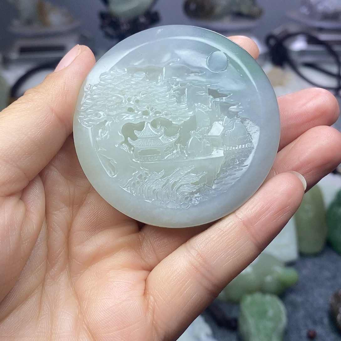 和田玉未镶嵌颈饰