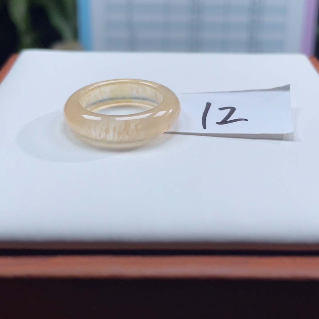 玛瑙/玉髓未镶嵌戒指Z17.3港15