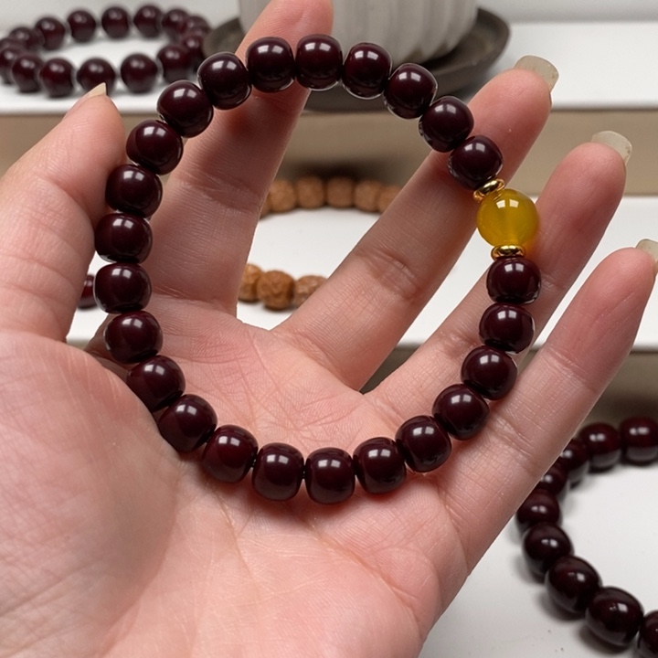 核桃手串/手链小****松猴头雕刻