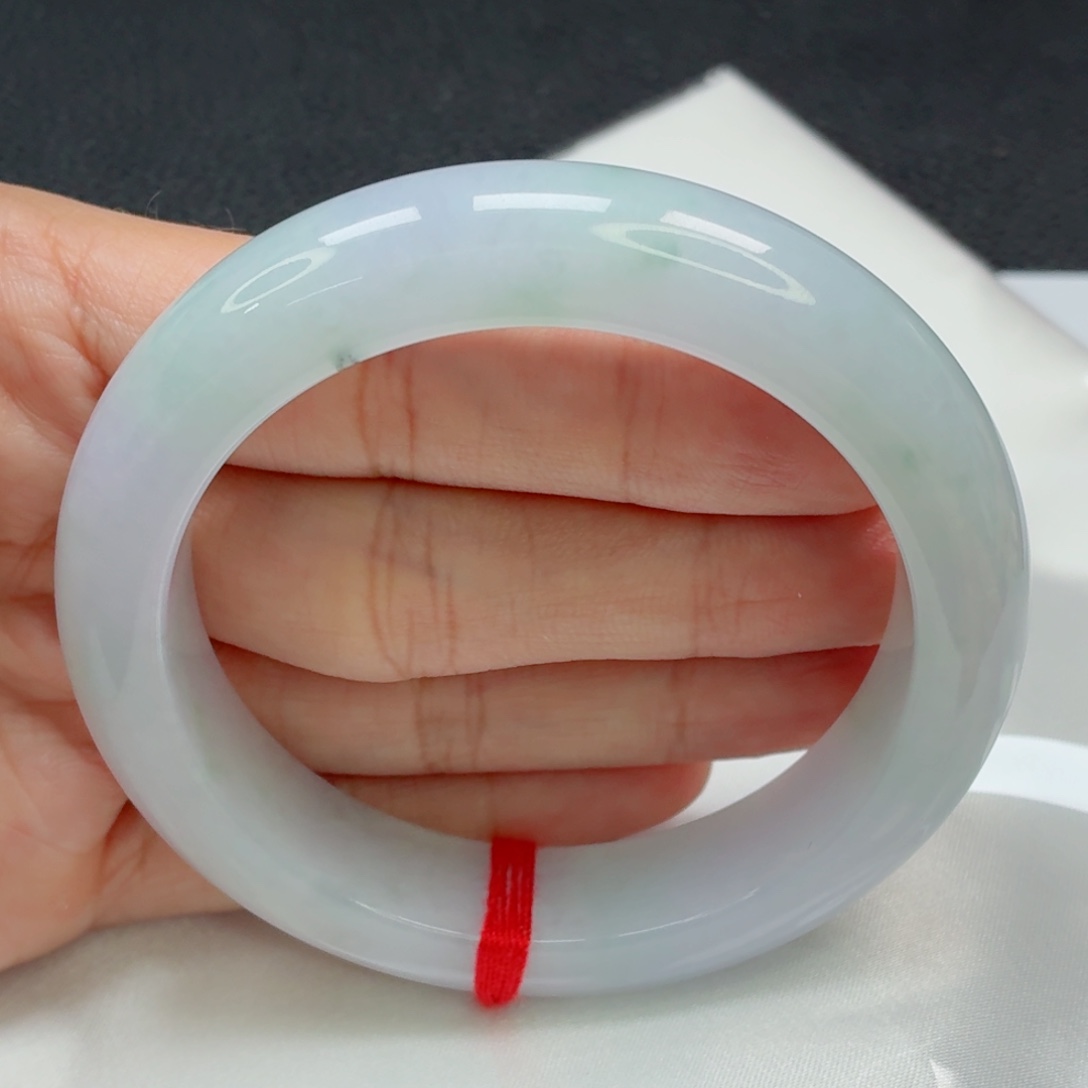 翡翠手镯未镶嵌三彩福禄寿014