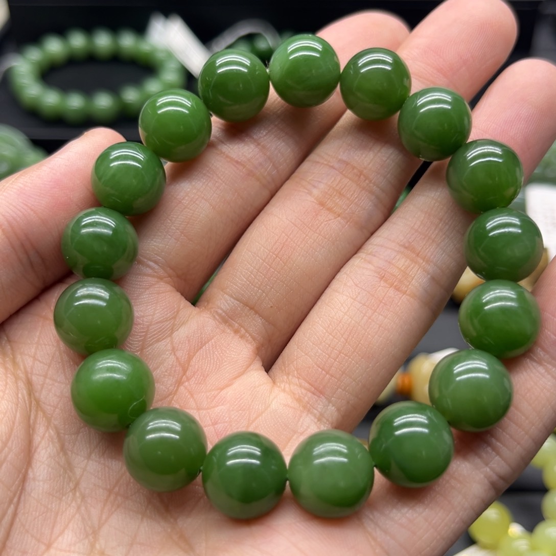 和田玉（碧玉）手链未镶嵌