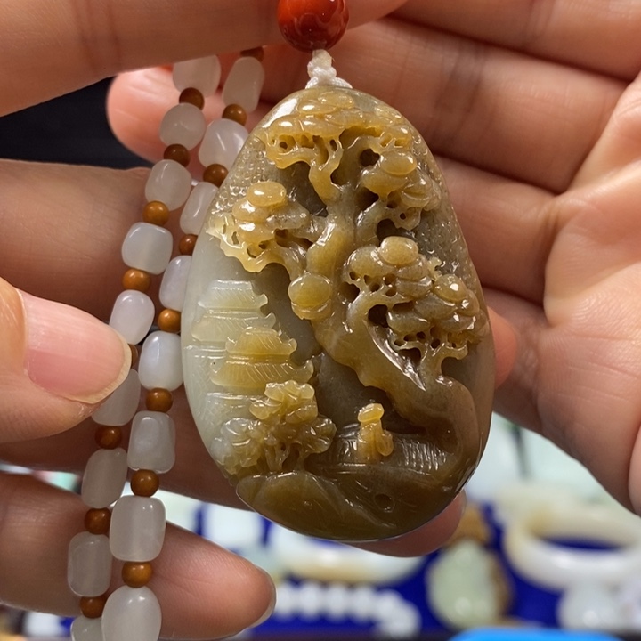 和田玉挂件未镶嵌快****0