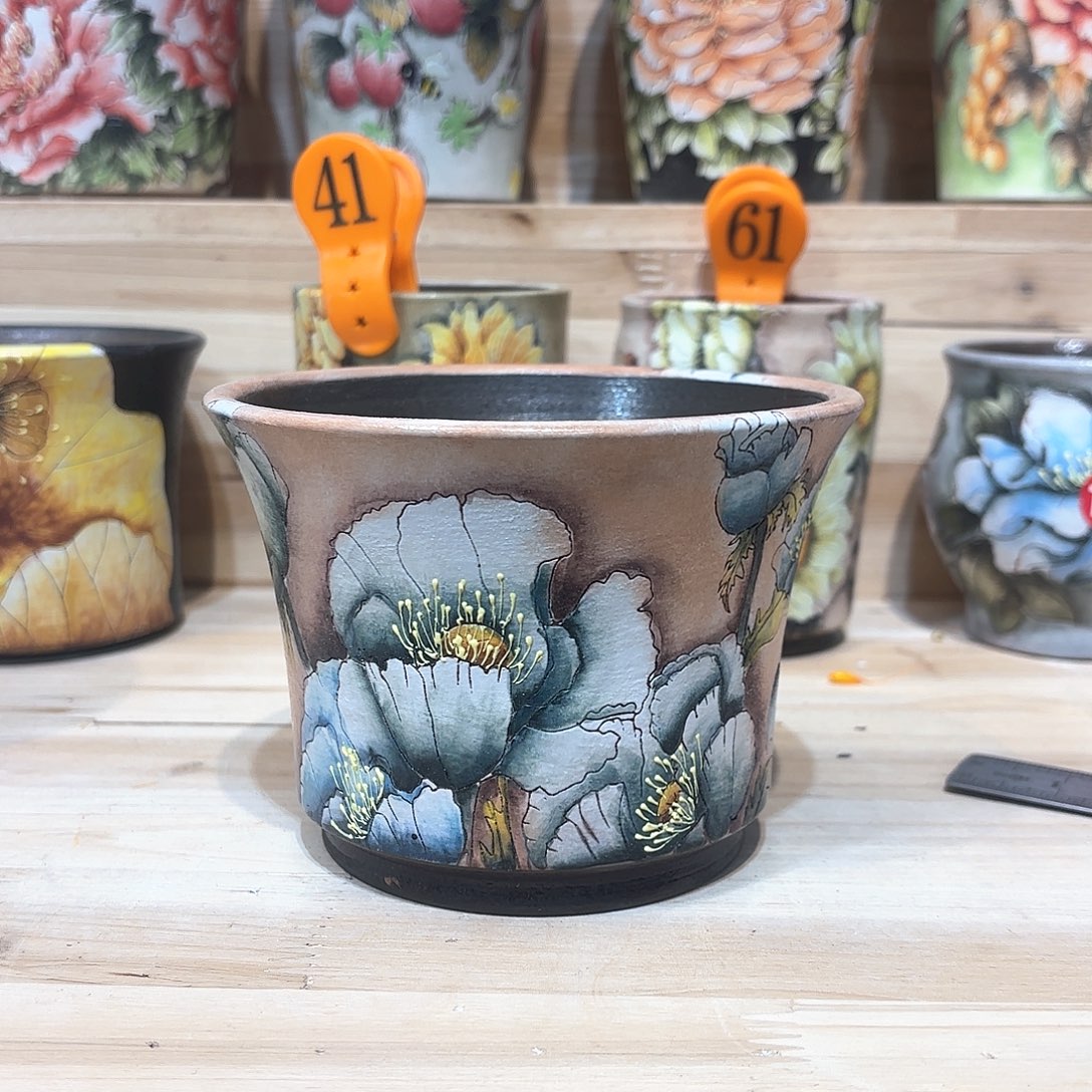 紫砂花盆手工花盆默认微瑕13/10