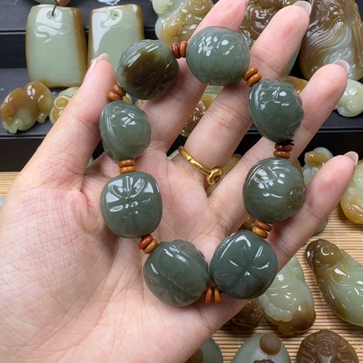 未镶嵌手链和田玉（青玉）