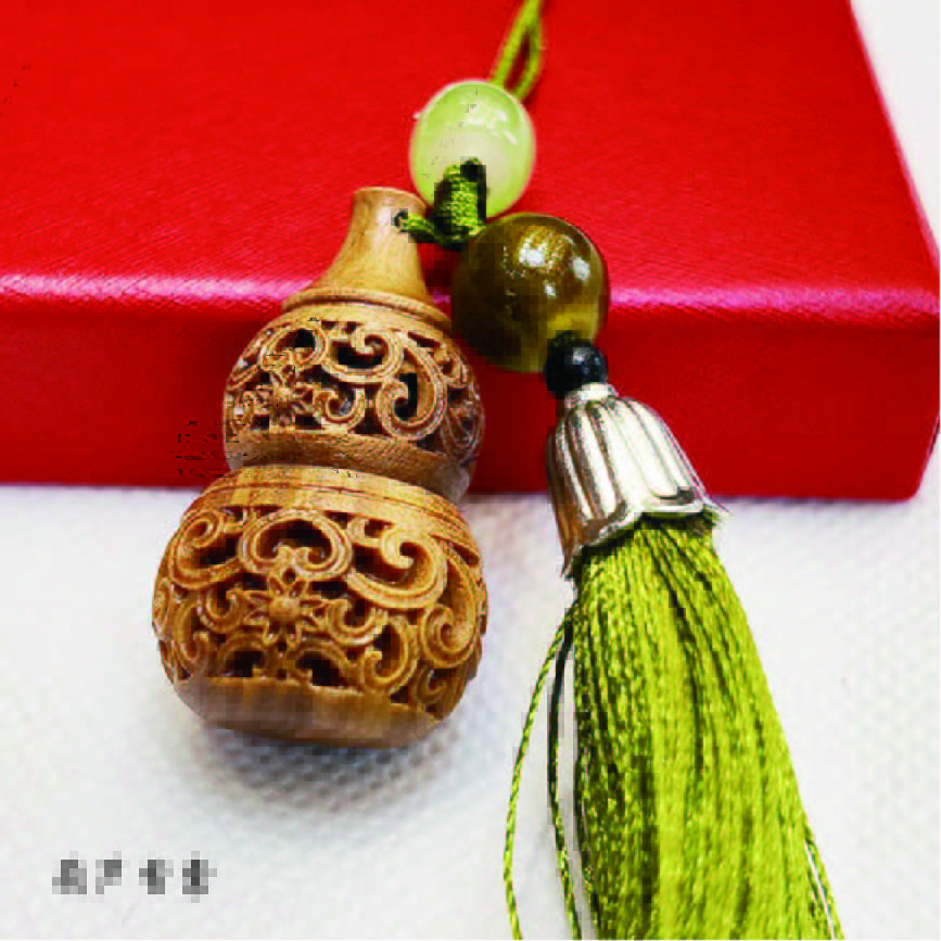 葫芦香囊——木质福禄葫芦香囊可作随身香薰手机钥匙扣包包挂件