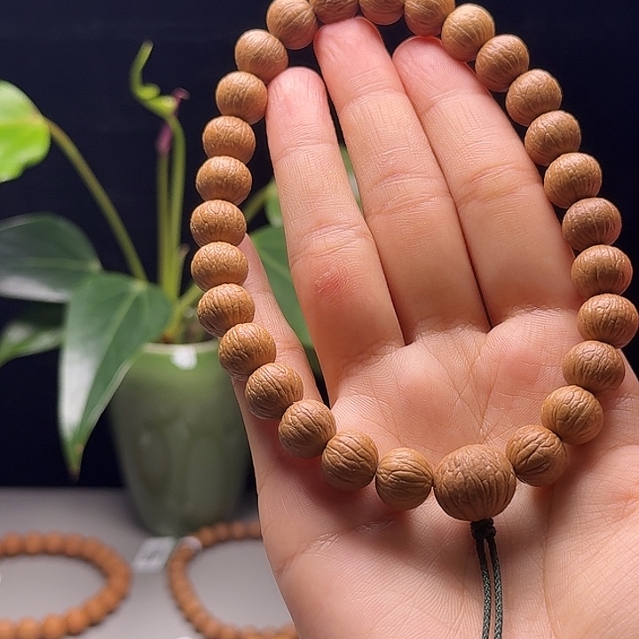 三***戒猴头核桃吊坠凤羽