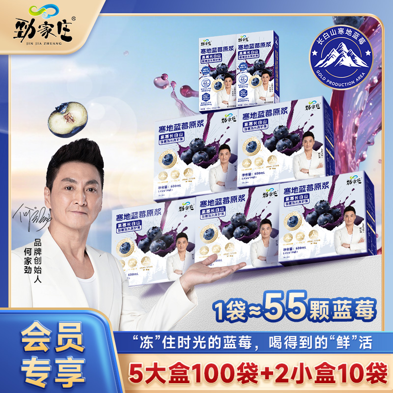 【会员享新鲜发货】寒地蓝莓原浆高花青素护眼必备优选原料